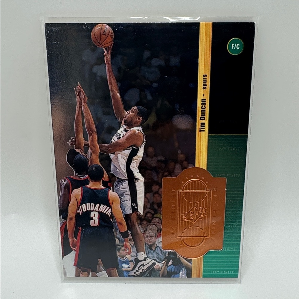 1998-99 Upper Deck SPX Finite Tim Duncan Serial Number 09096/10000 Short Print